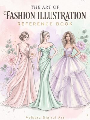 Monochrome Women Fashion Coloring Book