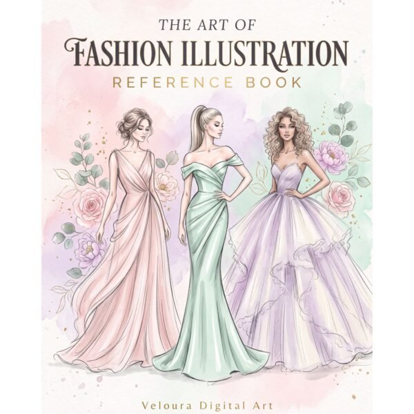 Monochrome Women Fashion Coloring Book